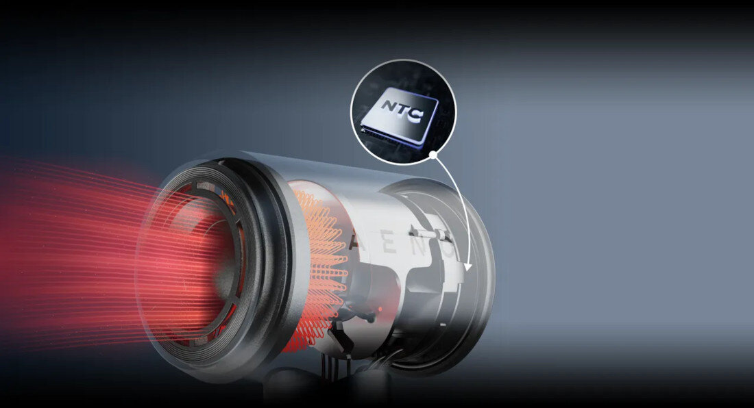 suszarka AENO HD3 Bezpieczne użytkowanie Wbudowane zabezpieczenia ochrona  Technologia smart control