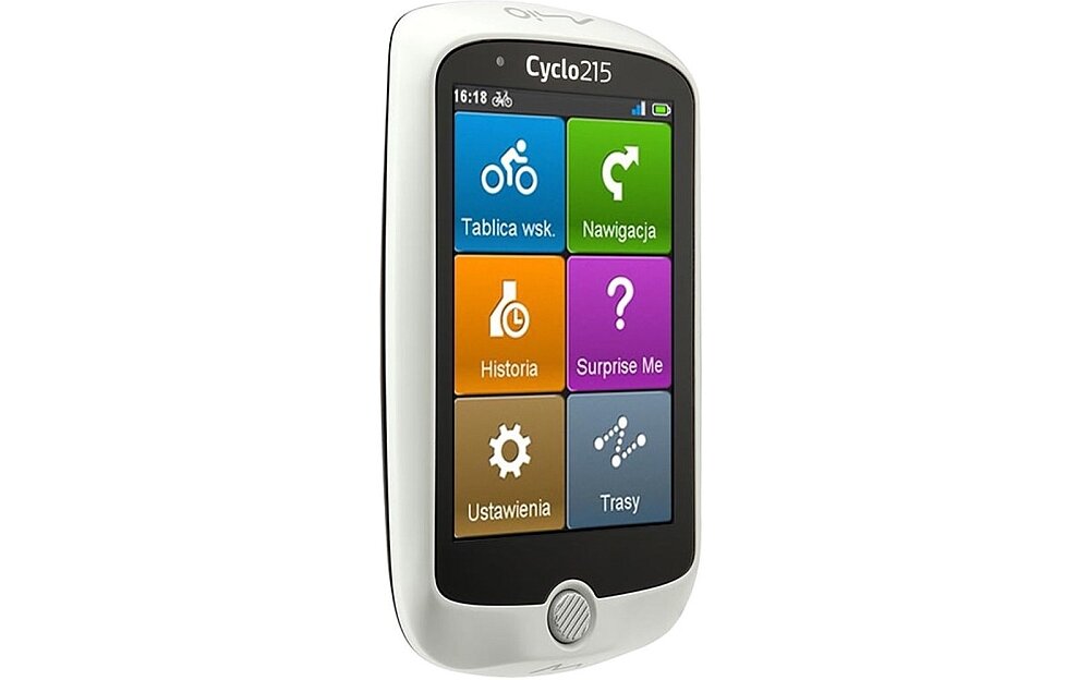 Nawigacja MIO Cyclo 215 HC ekran gps mapy waga wymiary pamięć bateria uchwyt