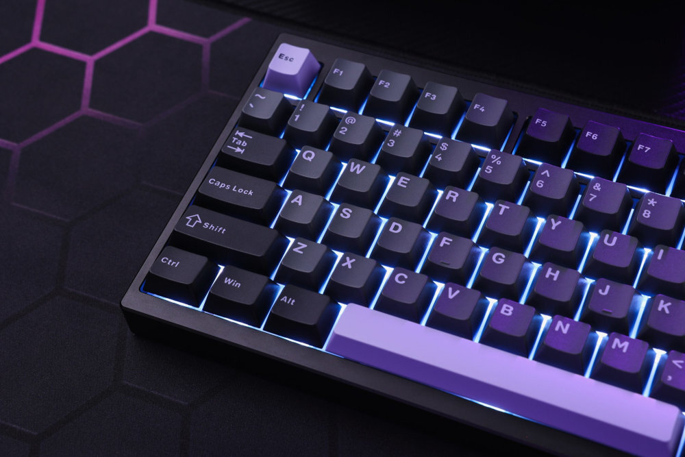 MCHOSE GX87 17 trybów podświetlenia RGB efektów świetlnych - klawiatura z podświetleniem na blacie