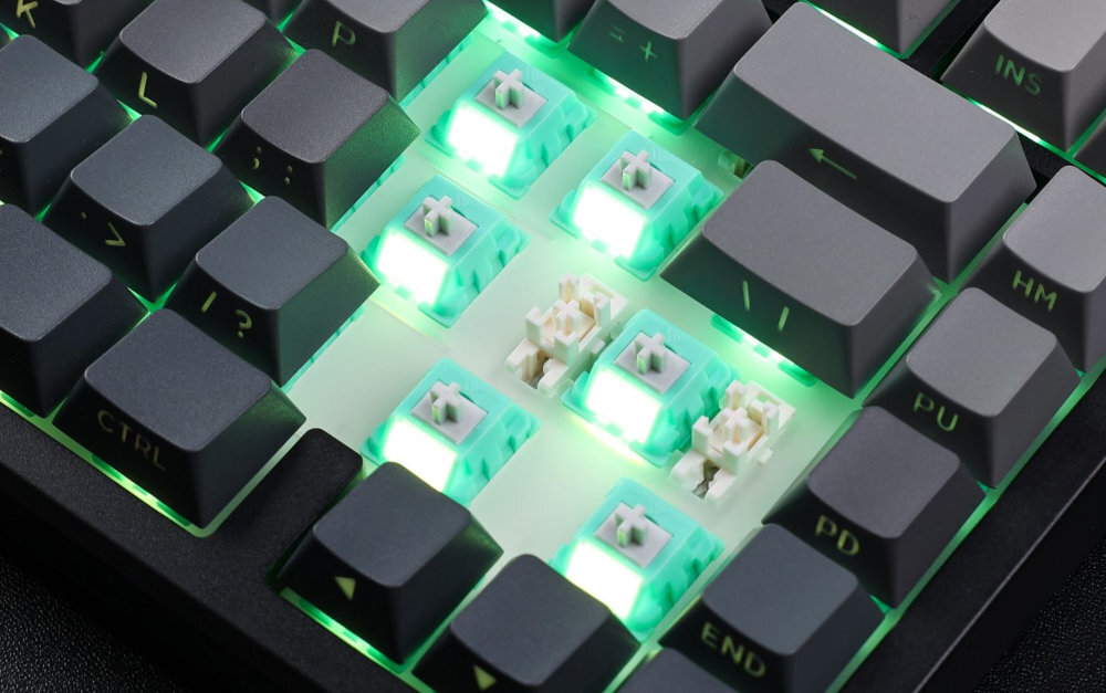 MCHOSE MC-G75 podświetlenie RGB 16 milionów kolorów równomiernemu rozproszeniu światła - podświetlenie przełączników