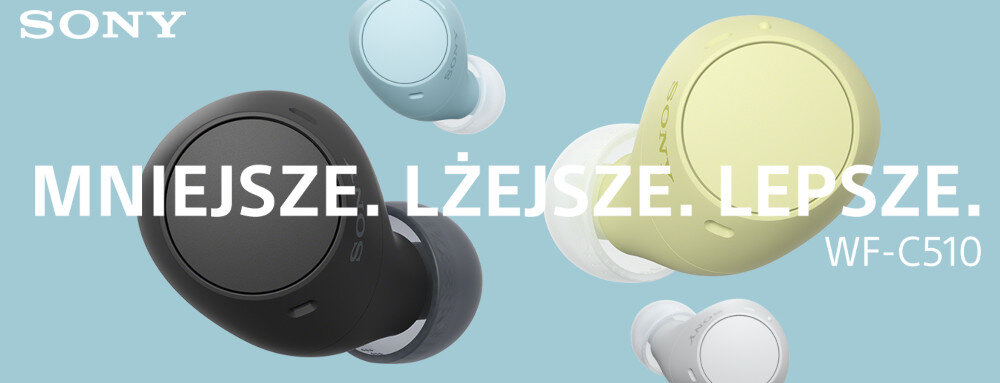 Słuchawki dokanałowe SONY WF-C510 słuchawki Sony słuchawki douszne słuchawki douszne Sony douszne słuchawki Sony Bluetooth
