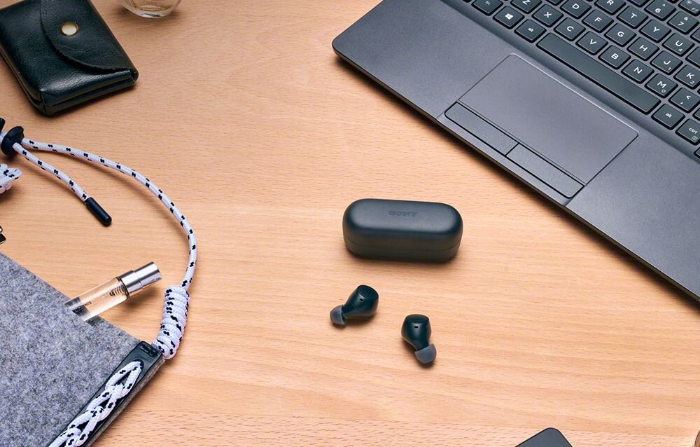 Słuchawki dokanałowe SONY WF-C510 spotify tap dotkniecie sluchanie muzyka