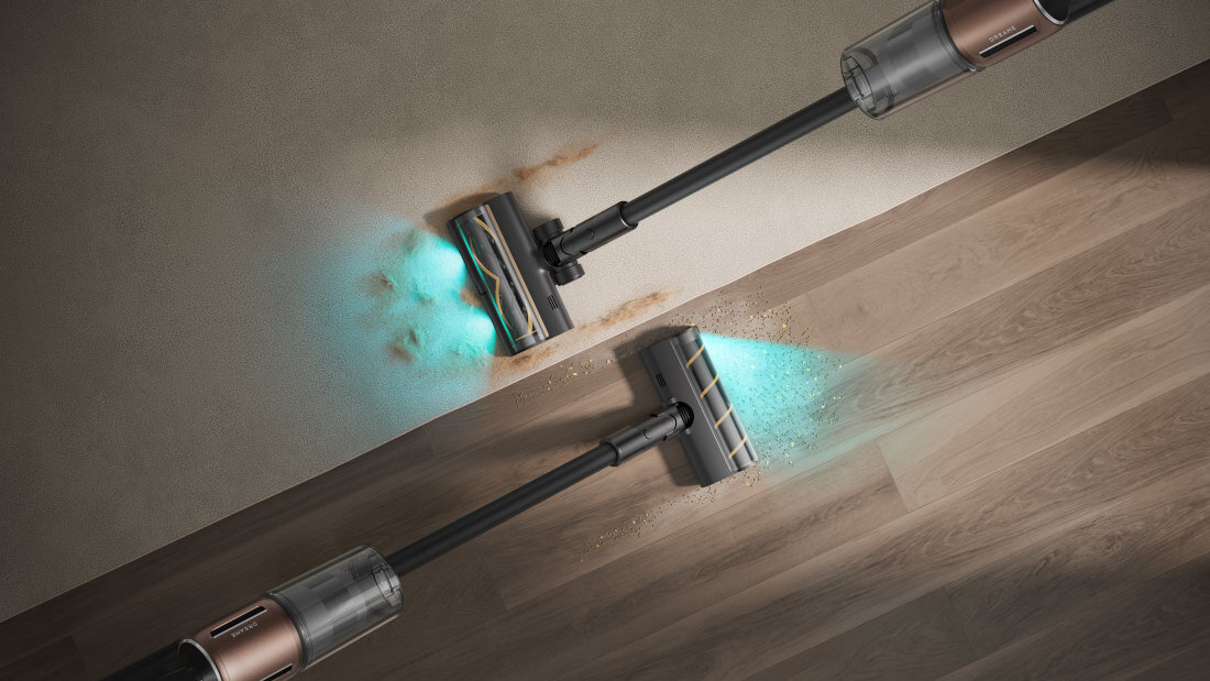 Odkurzacz DREAME Z20 Aquacycle EU do każdej powierzchni dwie główne szczotki miękka do podłóg wielofunkcyjna do dywanów i innych powierzchni podświetlenie LED