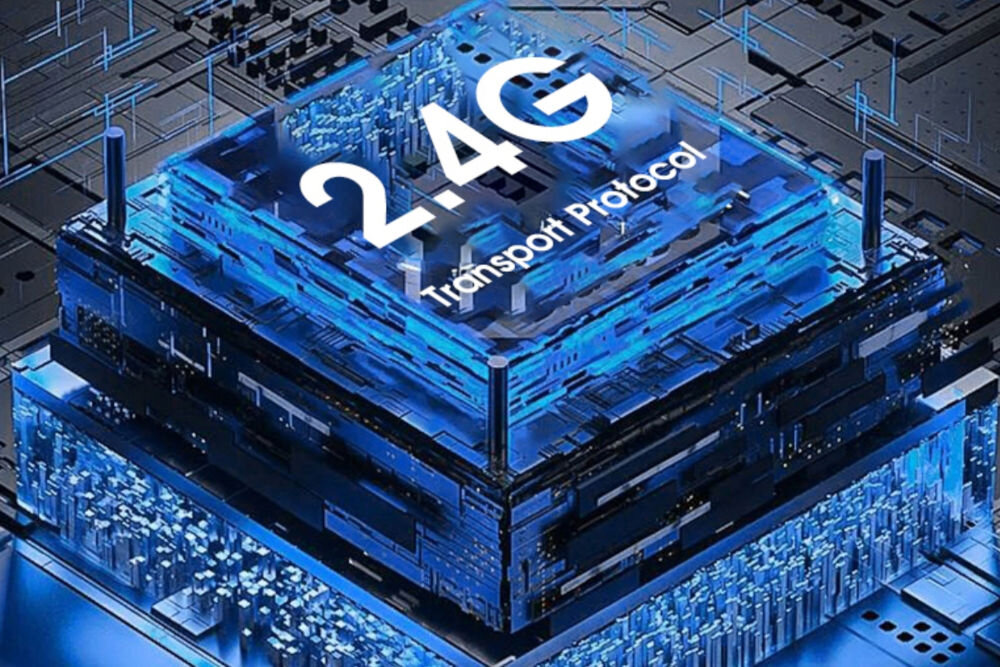Mikrofon HAWK HW-MIC201 prezentacja technologii 2.4 GHz stabilne połączenie bezprzewodowe z niskim opóźnieniem live nagrania wideo rozmowy zasięg do 30 metrów swobodne poruszanie się działa niezależnie od Bluetooth ogranicza wpływ zakłóceń