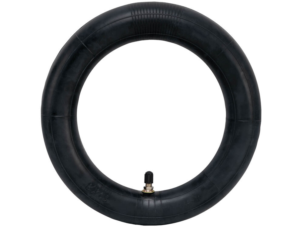 Dętka S-LINE EST1001 10 cali 254 x 51 mm Czarna gumowa dętka do hulajnogi elektrycznej S-Line EST1001 z prostym wentylem samochodowym typu Schrader, widok z góry.
