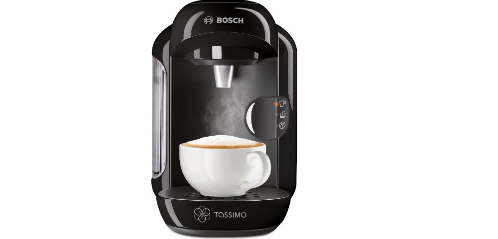 Ekspres BOSCH Tassimo TAS1202 Vivy dostosowuje ilosc wody kapsulki automatyka jeden przycisk wybor