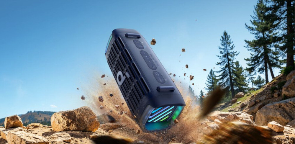 Głośnik mobilny SOUNDCORE Boom 3I - Duża trwałość i odporność, Solidna konstrukcja, wytrzymuje upadki z wysokości do 1 metra, głośnik upadający na ziemie