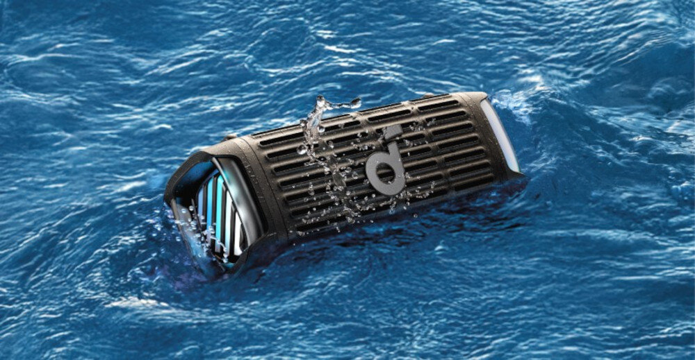 Głośnik mobilny SOUNDCORE Boom 3I - Unosi się i gra na wodzie, utrzymuje się pionowo na wodzie, głośnik na tafli wody