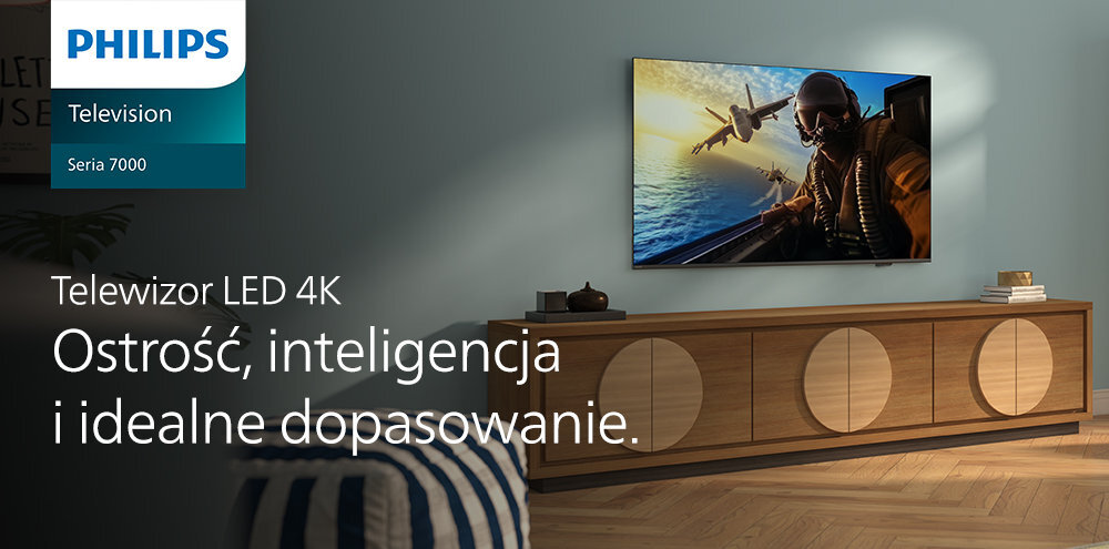 PHILIPS 75PUS7000 - telewizor na ścianie