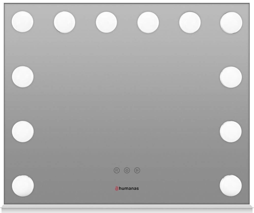 Lusterko kosmetyczne HUMANAS HS-HM02 Biały energooszczędne diody LED lustro makijaż pielęgnacja