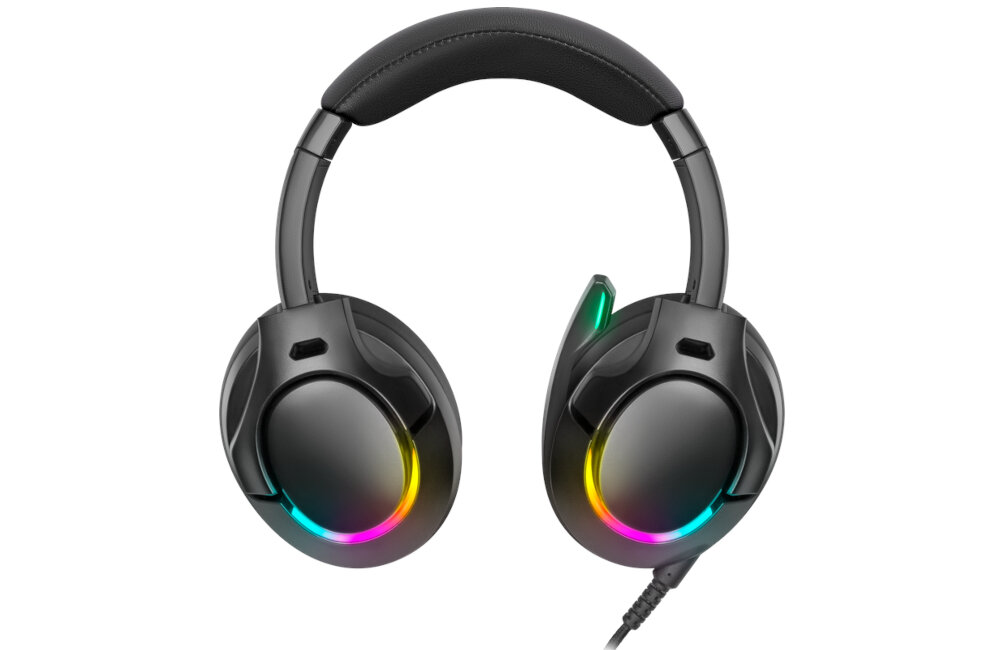 Słuchawki DEFENDER Galaxy Pro 7.1 RGB  jakość wykonanie przetworniki  łączność mikrofon regulacja głośność nauszniki pałąk regulacja