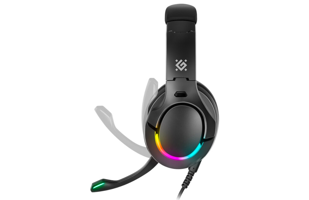 Słuchawki DEFENDER Galaxy Pro 7.1 RGB  jakość wykonanie przetworniki  łączność mikrofon regulacja głośność nauszniki pałąk regulacja