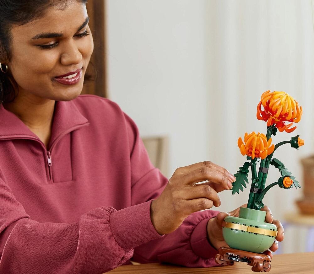 LEGO 10368 ICONS Chryzantema Dekoracyjna 