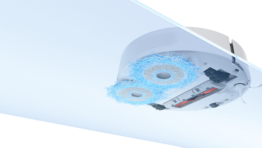 Robot sprzątający XIAOMI Vacuum S10+ EUs Dwuwarstwowe podkładki Wydajne mopowanie