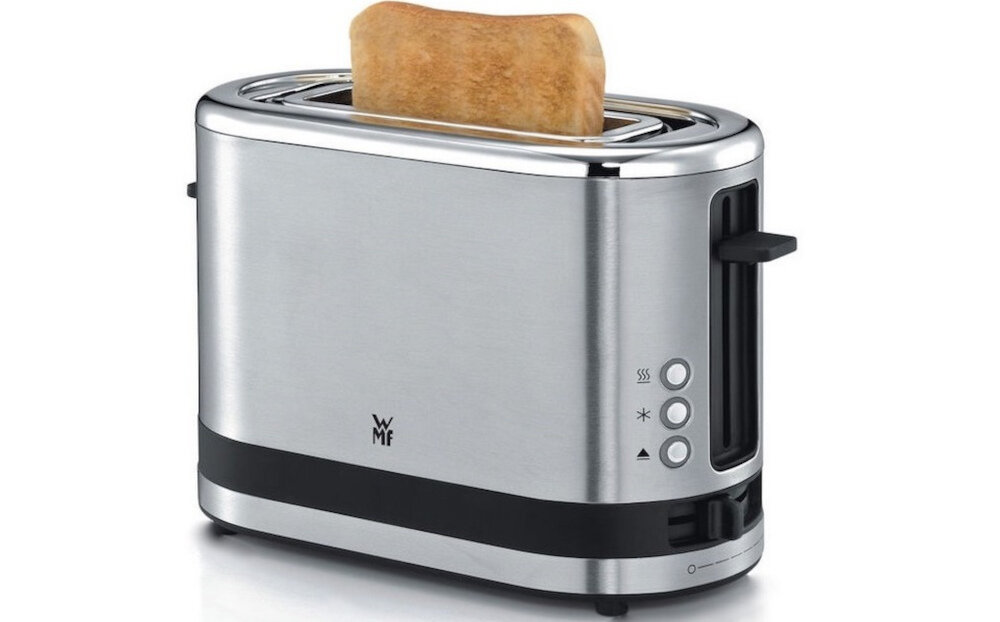 Toster WMF Coup moc 600 W szybko latwo uzytkowanie ruszt do podgrzewania buleczek taca na kruchy wyposazenie