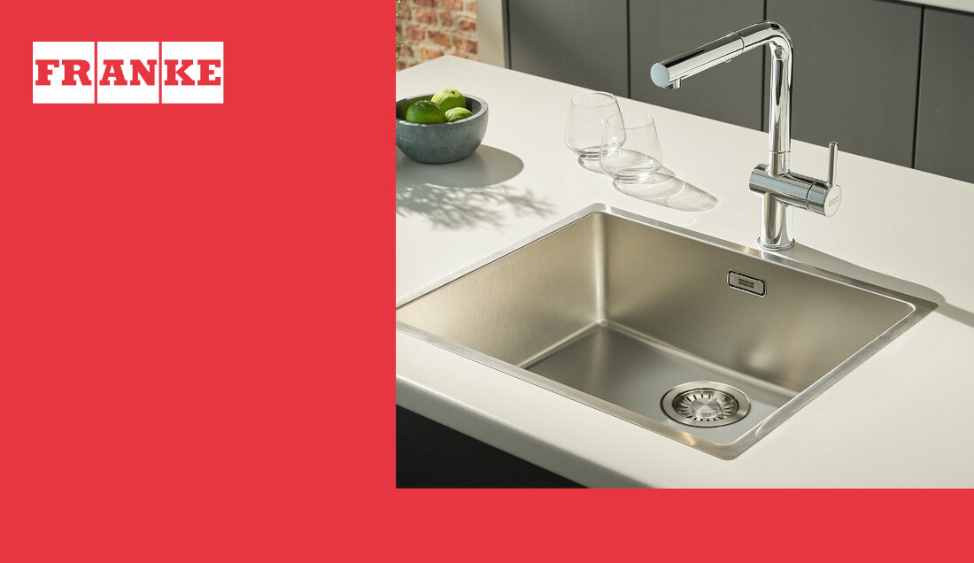 Bateria FRANKE Active L Pull-out spray 115.0653.379 Chrom wygląd design prezentacja wizualizacja Funkcjonalne rozwiązanie