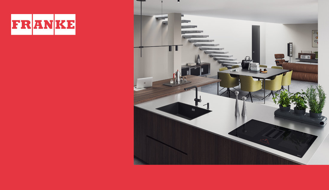 Bateria FRANKE Active L Pull-out spray 115.0653.384 Onyx wygląd design prezentacja wizualizacja Funkcjonalne rozwiązanie