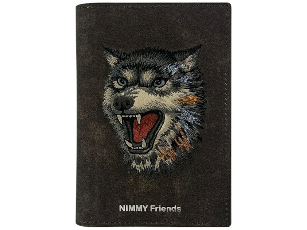 Nimmy Raptor – stylowe etui z haftem wilka, nowoczesny design z charakterem