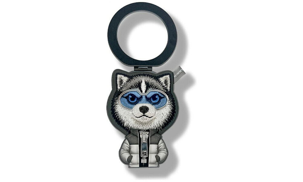 Zawieszka Nimmy – haft 3D, kurtka z zamkiem, okulary, kreatywny design