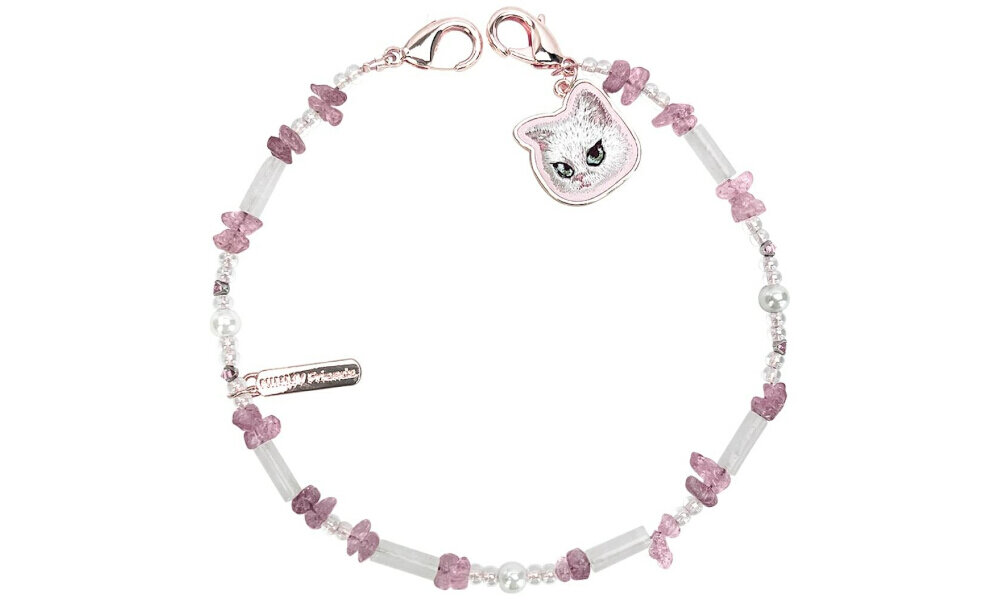 Zawieszka Nimmy z kotkiem – brelok, zawieszka, haft 3D, duże oczy, design z charakterem