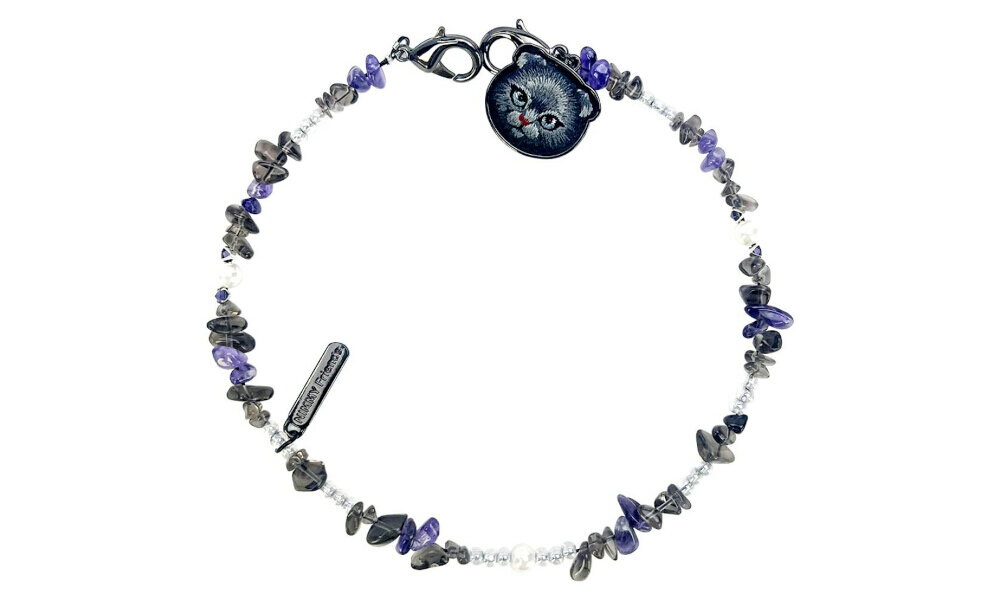 Zawieszka Nimmy z kotkiem – brelok, zawieszka, haft 3D, duże oczy, design z charakterem