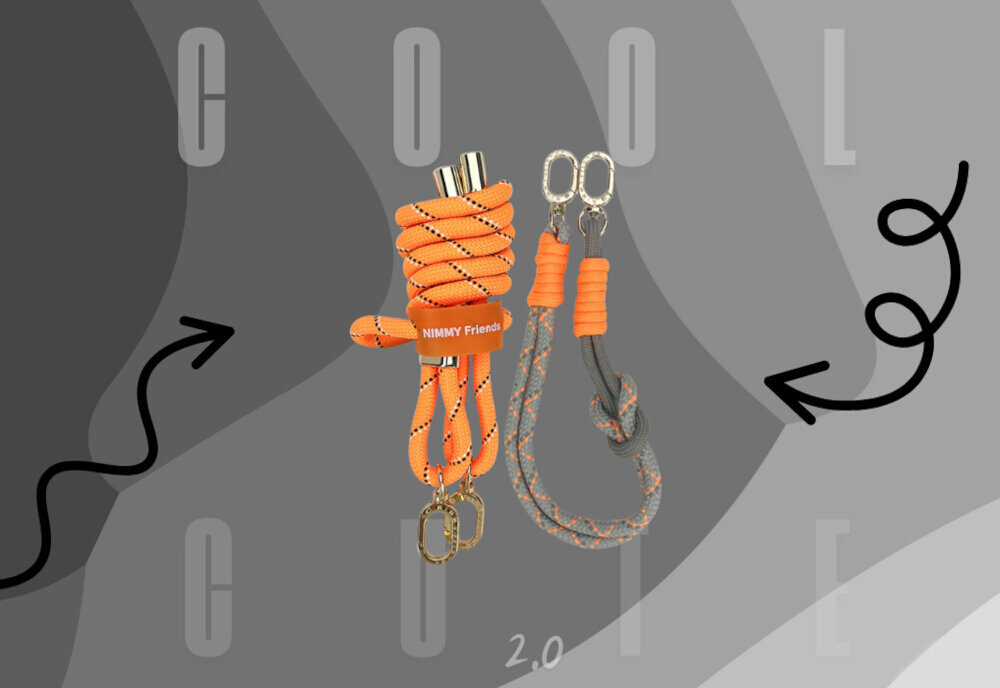 Nimmy Cool&Cute 2.0 – zestaw crossbody i handstrap do telefonu lub torebki, pastelowe akcenty