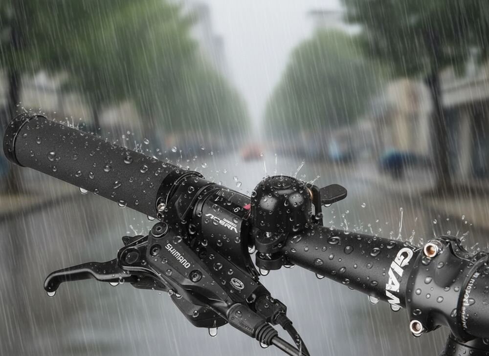 Dzwonek rowerowy ROCKBROS 2018-1ABK Czarny, trwały, odporny, metal, lakier, Jazda rowerem w deszczu z dzwonkiem.