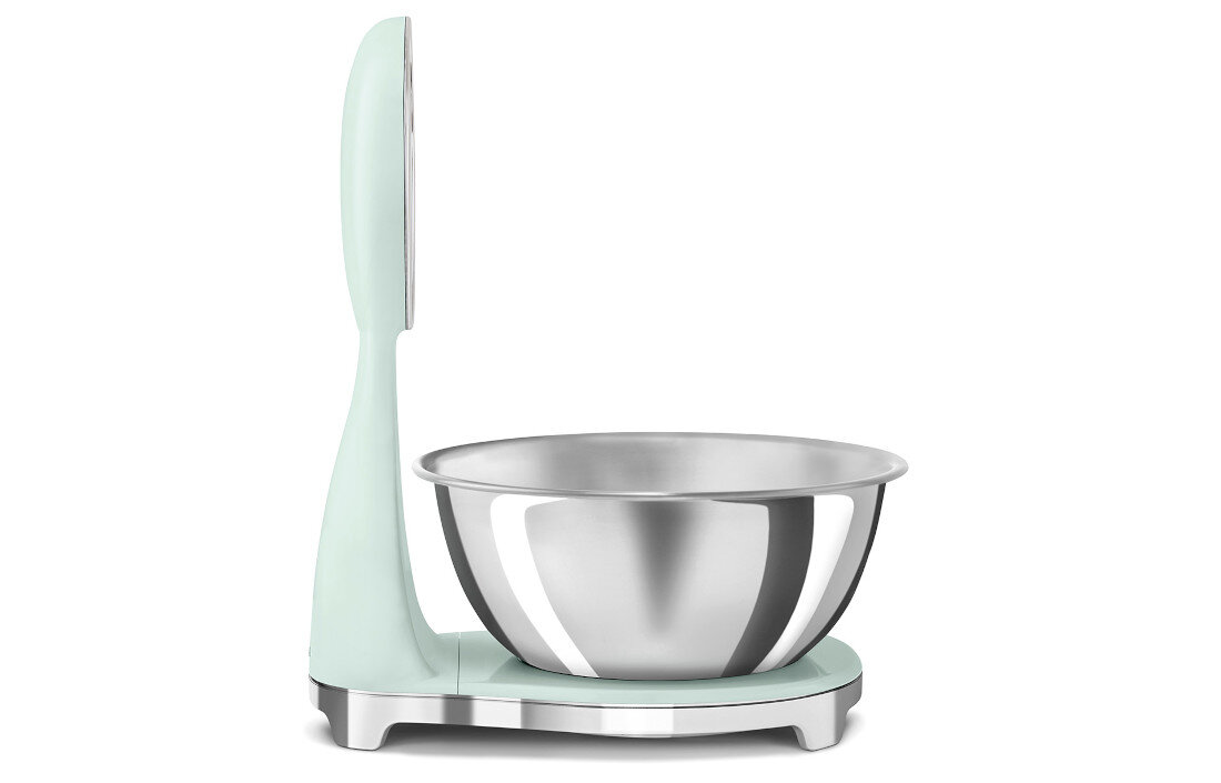 Waga kuchenna SMEG KSF01PGWW Pastelowa Zieleń Stal nierdzewna – trwałość i higiena wysoka jakość możliwość mycia jej w zmywarce komfort użytkowania