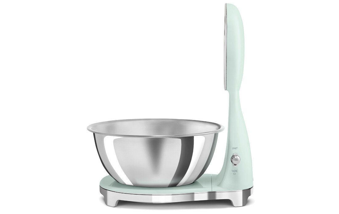 Waga kuchenna SMEG KSF01PGWW Pastelowa Zieleń Tryb czuwania – oszczędność energii Automatyczne wyłączanie ekonomiczne użytkowanie