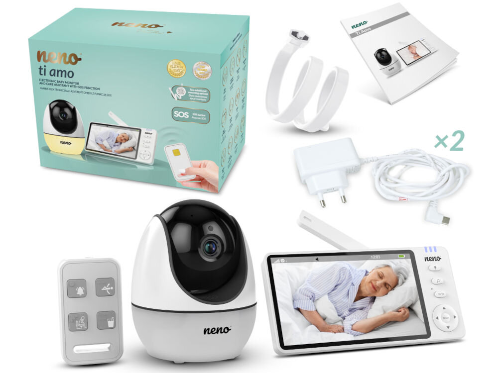 Niania elektroniczna NENO Ti Amo elementy zestawu dokumentacja