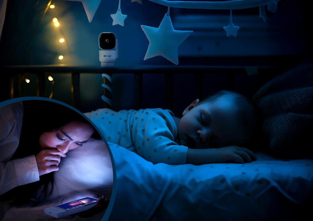 Niania elektroniczna NENO Ciao tryb nocny technologia podczerwieni do 5 metrów spokój zmrok