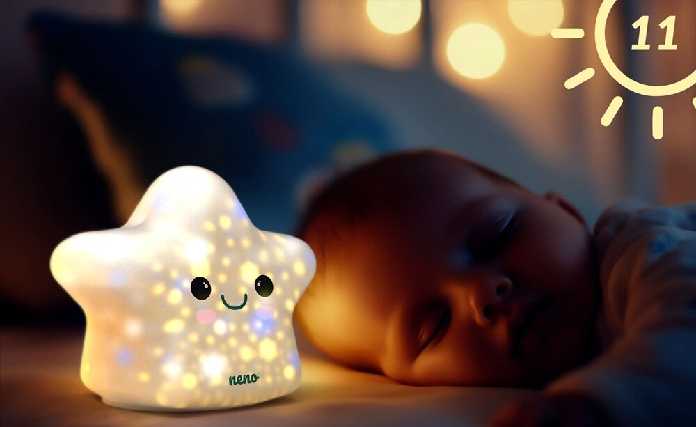 Lampka nocna NENO Shine 11 trybów świecenia, od łagodnego do miękkiego światła, przytulna przestrzeń dziecka