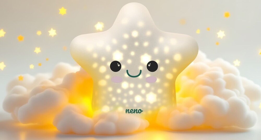 Lampka nocna NENO Shine rozwój wyobraźni, wyświetlane kosmiczne obiekty