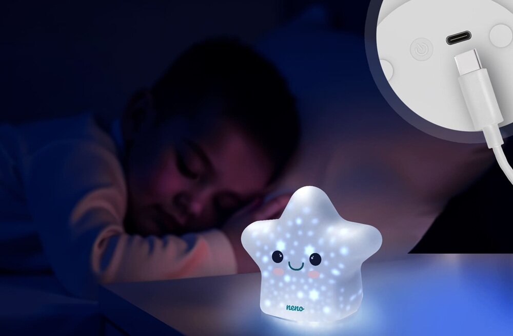 Lampka nocna NENO Shine funkcjonalność i wygoda, ładowanie USB-C, szybkie i bezpieczne