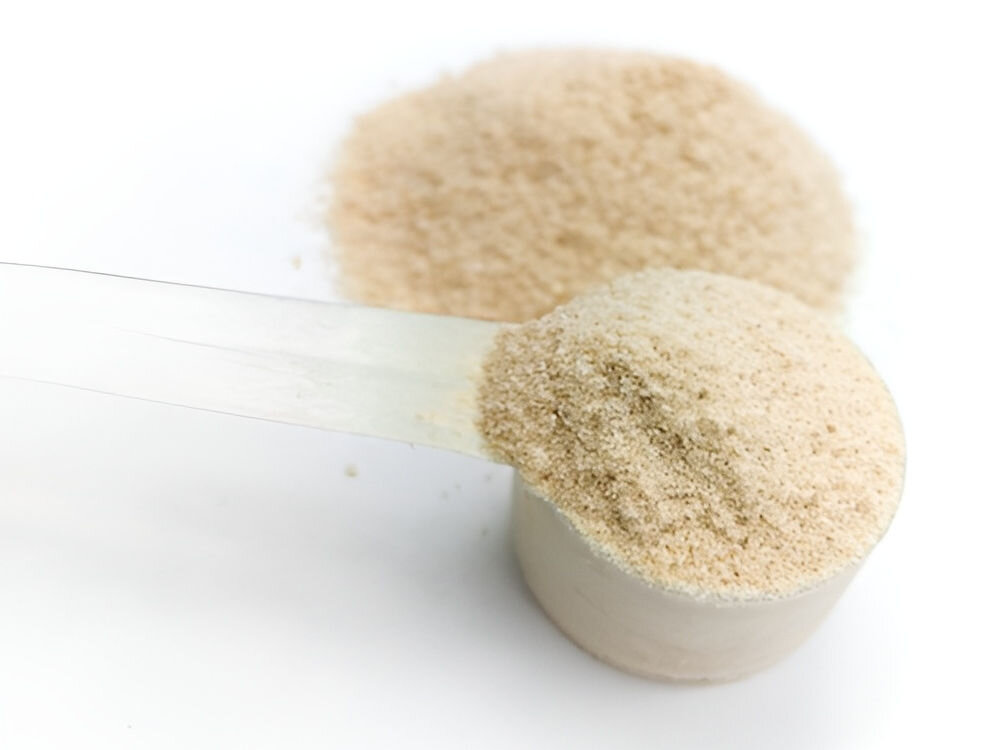 Suplement dla psa GAME DOG AniFlexi Fit V2 (100 kapsułek) Biało-beżowa, owalna tabletka suplementu diety ArthroFlexi z widocznym podziałem (rowkiem) umieszczona na linijce. Tabletka ma długość około 2,5 cm i jest przeznaczona dla psa wspierając stawy i chrząstkę.