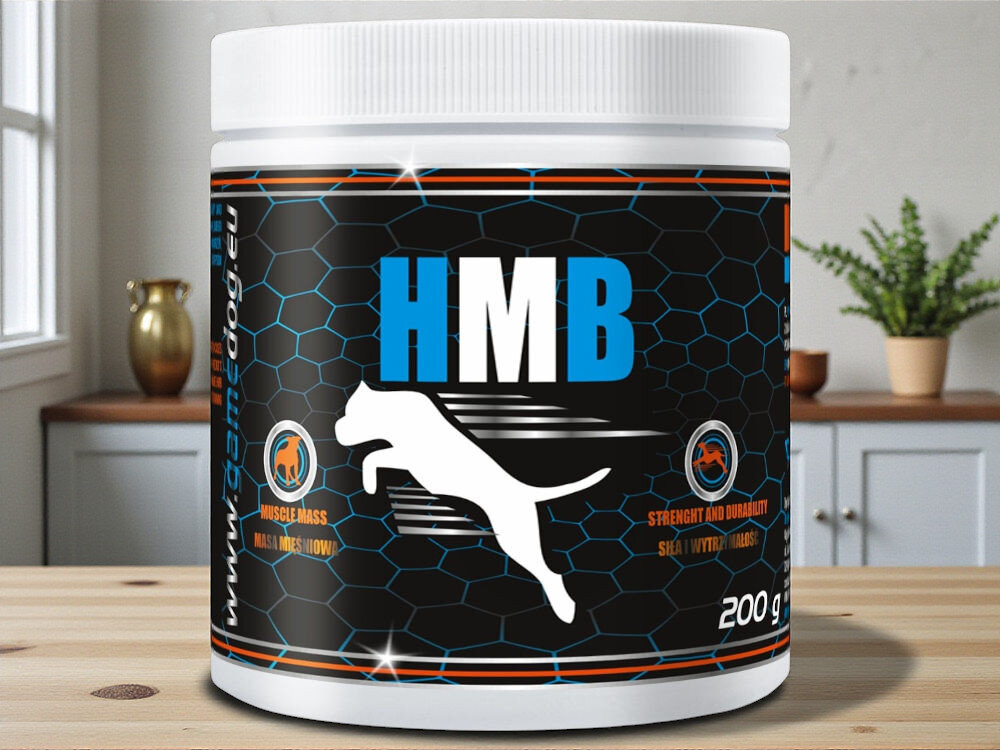 Suplement dla psa GAME DOG HMB (120 kapsułek) Zbliżenie na cztery beżowe kapsułki suplementu Flora Protect ułożone na jasnym tle. Kapsułki są półprzezroczyste i mają matową powierzchnię.