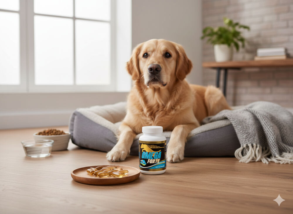 GAME DOG Omega 3 Forte psy atopia alergie skórne łojotok świąd sierść skóra EPA DHA protektyny resolwiny