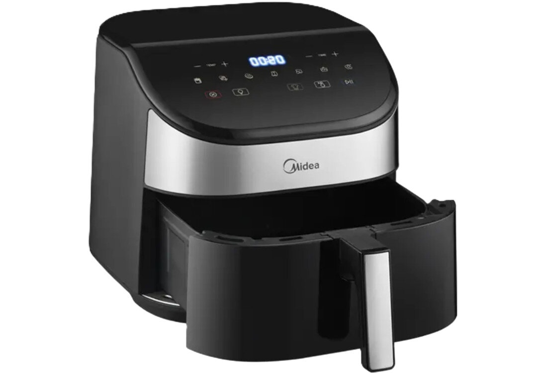 Air Fryer Frytkownica beztłuszczowa MIDEA MAD55000ADK0 z okienkiem do obserwacji postępów 9 gotowych programów Automatyczne programy gotowania  wybór ustawienia potrawy dostosowanie