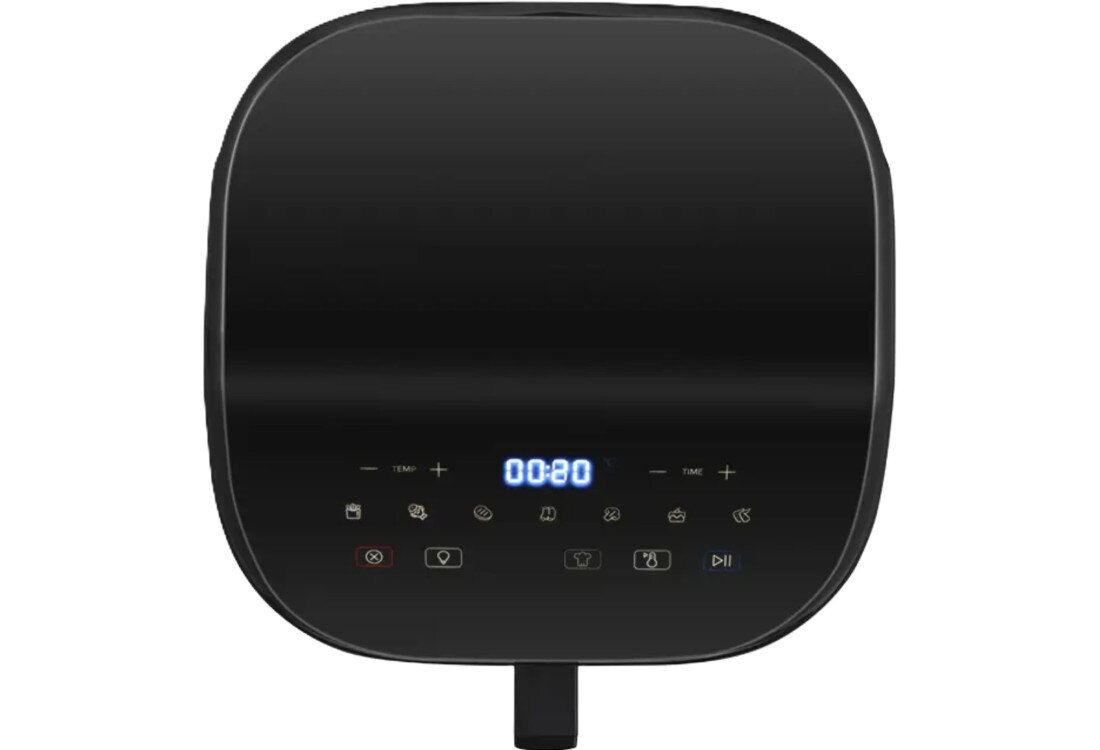 Air Fryer Frytkownica beztłuszczowa MIDEA MAD55000ADK0 z okienkiem do obserwacji postępów Kontrol nad procesem Minutnik do 60 minut funkcja dokładania dodatkowego czasu dostosowanie preferencje Funkcja automatycznej pauzy  bezpiecznie wstrzymany