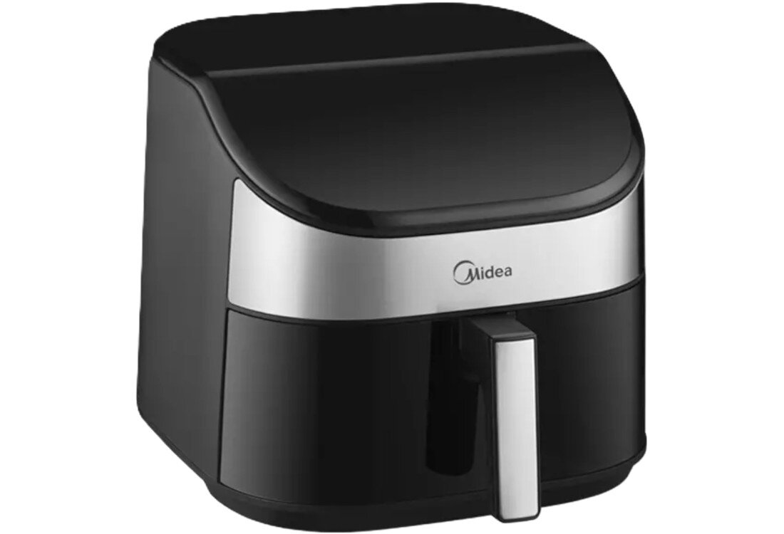 Air Fryer Frytkownica beztłuszczowa MIDEA MAD55000ADK0 z okienkiem do obserwacji postępów Dobrze widoczne efekty Duże przezroczyste okno kontrola postęp