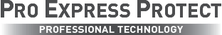Logo z napisem \'PRO EXPRESS PROTECT\' oraz \'PROFESSIONAL TECHNOLOGY\'.