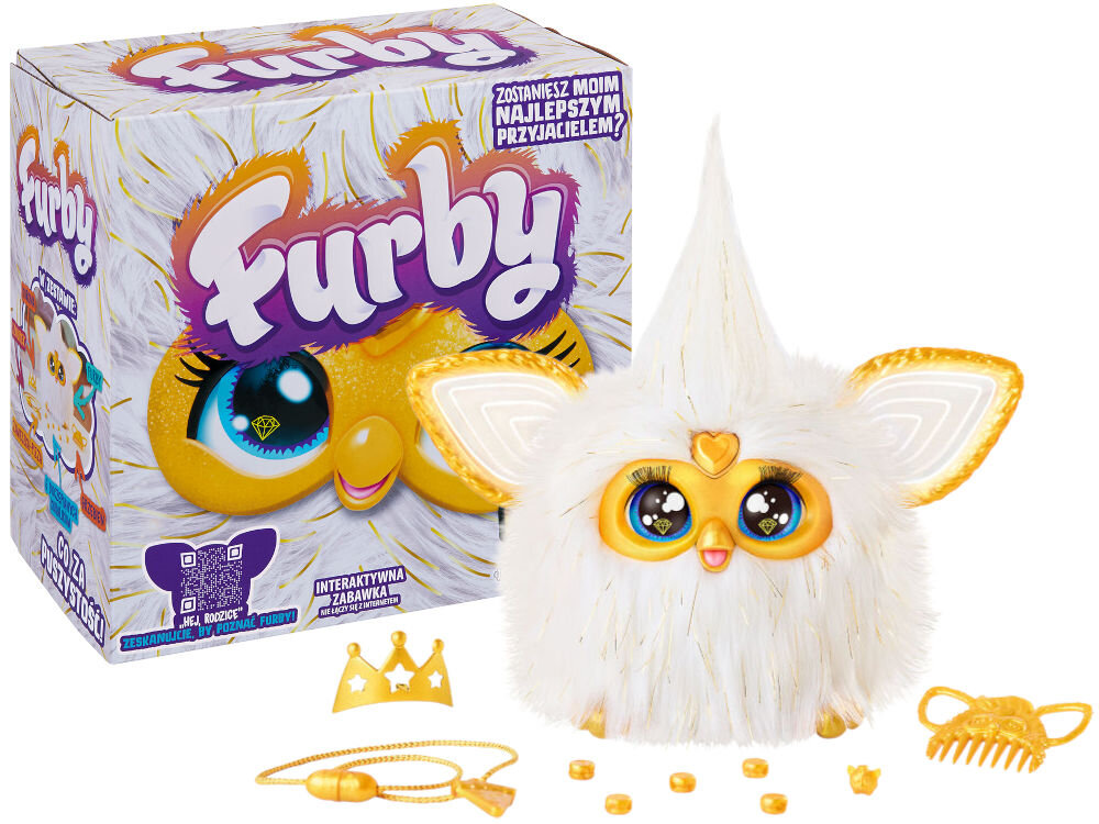 Maskotka HASBRO Furby Złota Blask G1938120 elementy zestaw