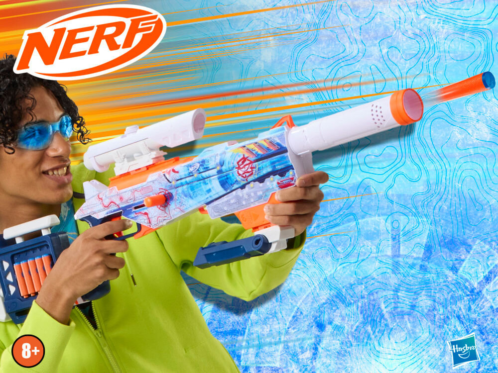 Wyrzutnia NERF Loadout Arctic Zerostriker G17634N0 zabawka do dynamicznych gier - nastolatek strzelajacy z wyrzutni