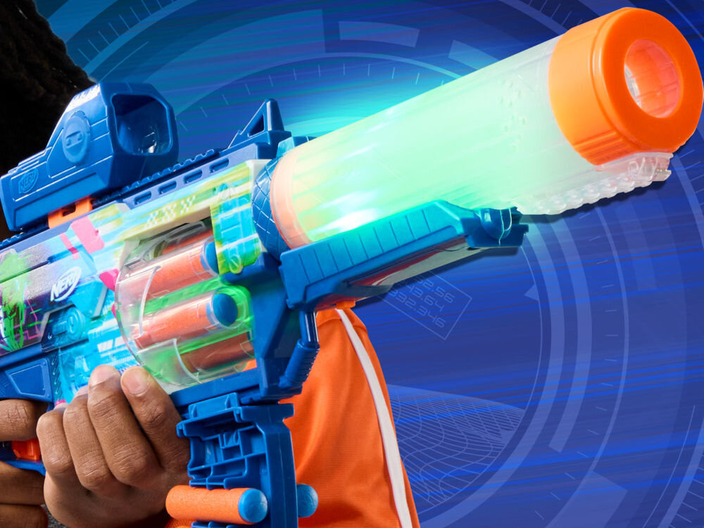 Wyrzutnia NERF Loadout Cyberlight Ghost G18244N0 LED światło dzieci zabawa przygoda