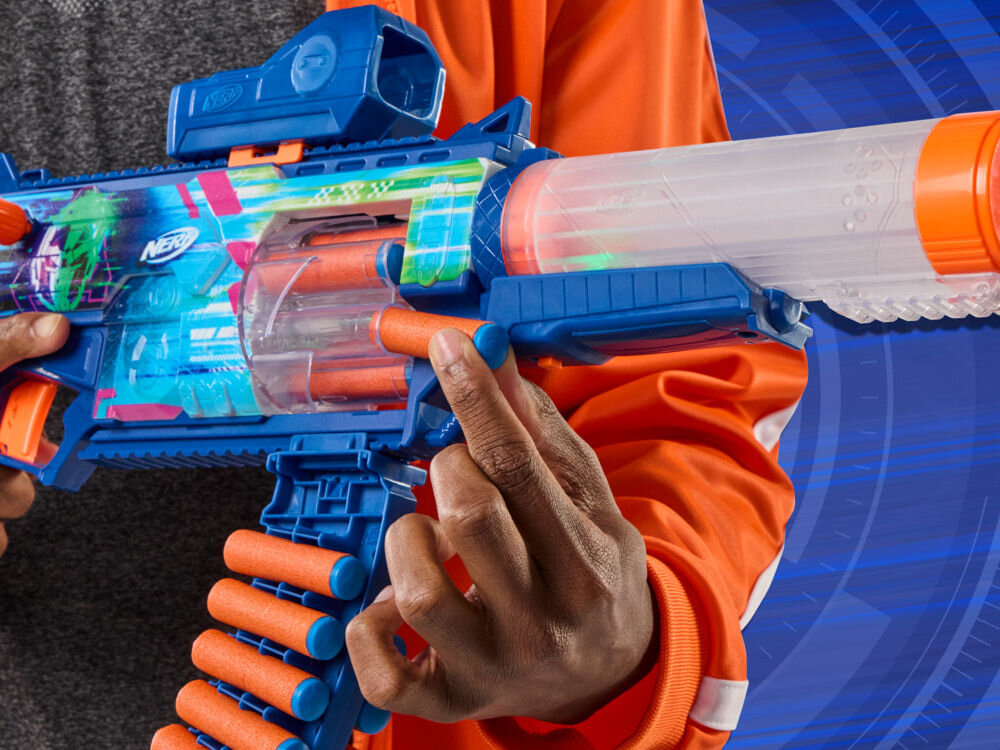 Wyrzutnia NERF Loadout Cyberlight Ghost G18244N0 LED światła futurystyczna zabawa dzieci