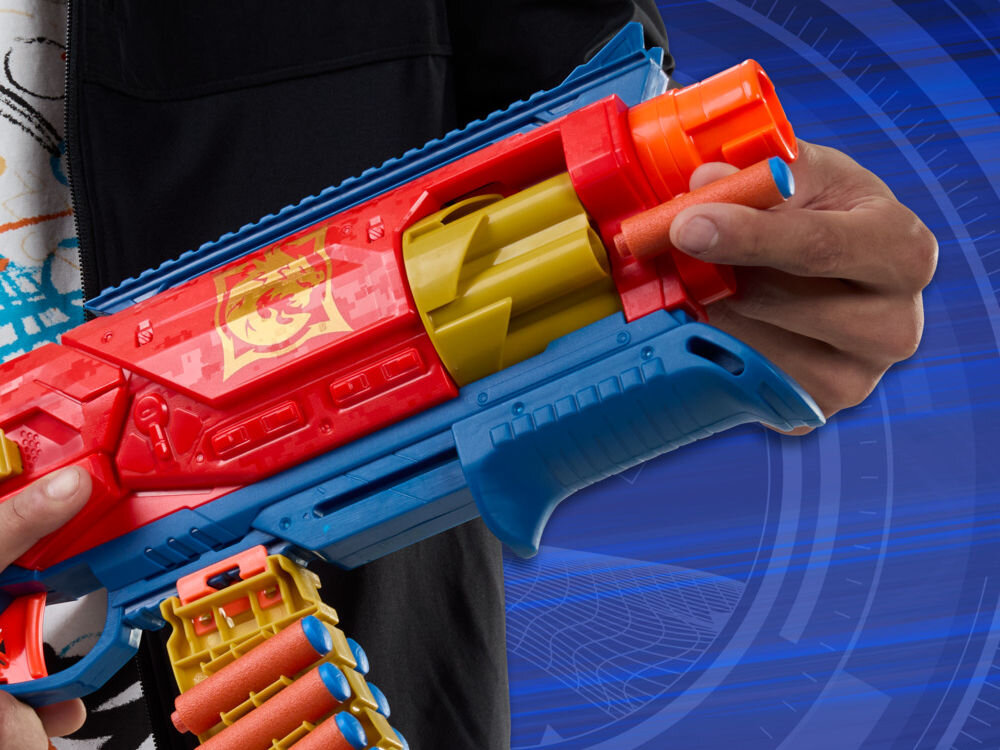 Wyrzutnia NERF Loadout Shadow Speed Recon G17594N0 obrotowy bęben 6 strzałek dynamiczna zabawa i celność