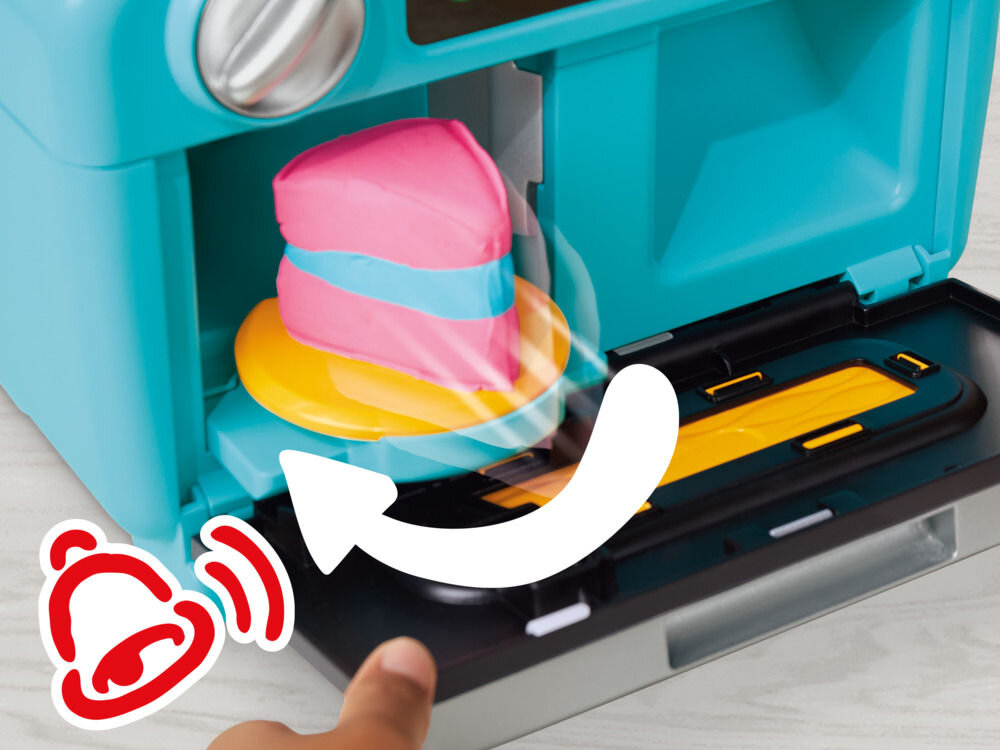 Play-Doh Super Slice Cake Playset obrotowy piekarnik dzwonek zabawka kreatywna