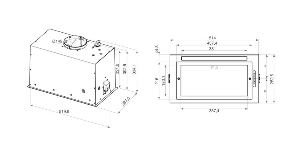 OKAP WHIRLPOOL WCT3 63F LTK wyciąg pochłaniacz wentylacja filtr węglowy opcjonalny