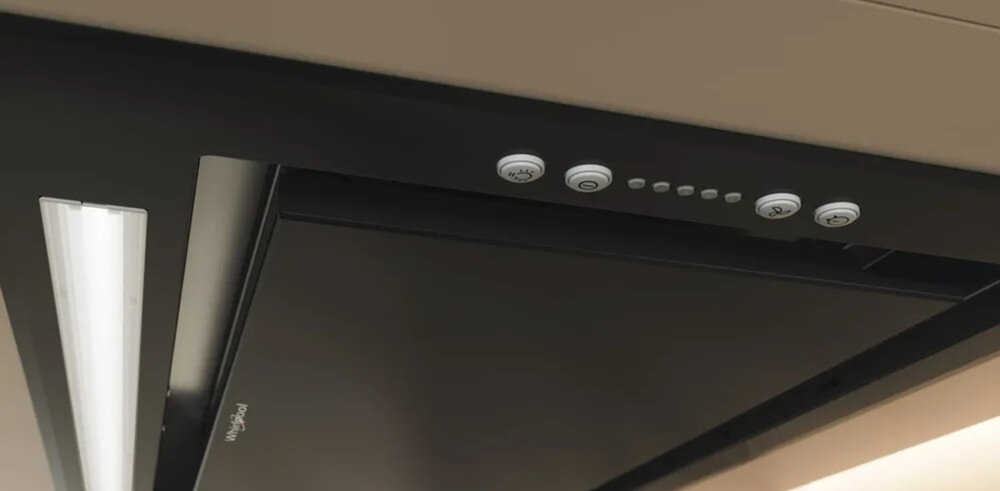 OKAP WHIRLPOOL WCT3 63F LTK regulacja mocy poziomy prędkości przyciski cztery stopnie boost