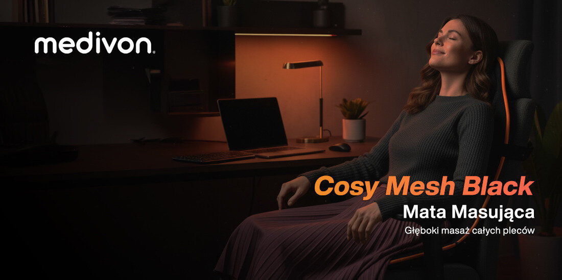 Mata masująca MEDIVON Cosy Mesh wygląd design prezentacja wizualizacja W domowym zaciszu